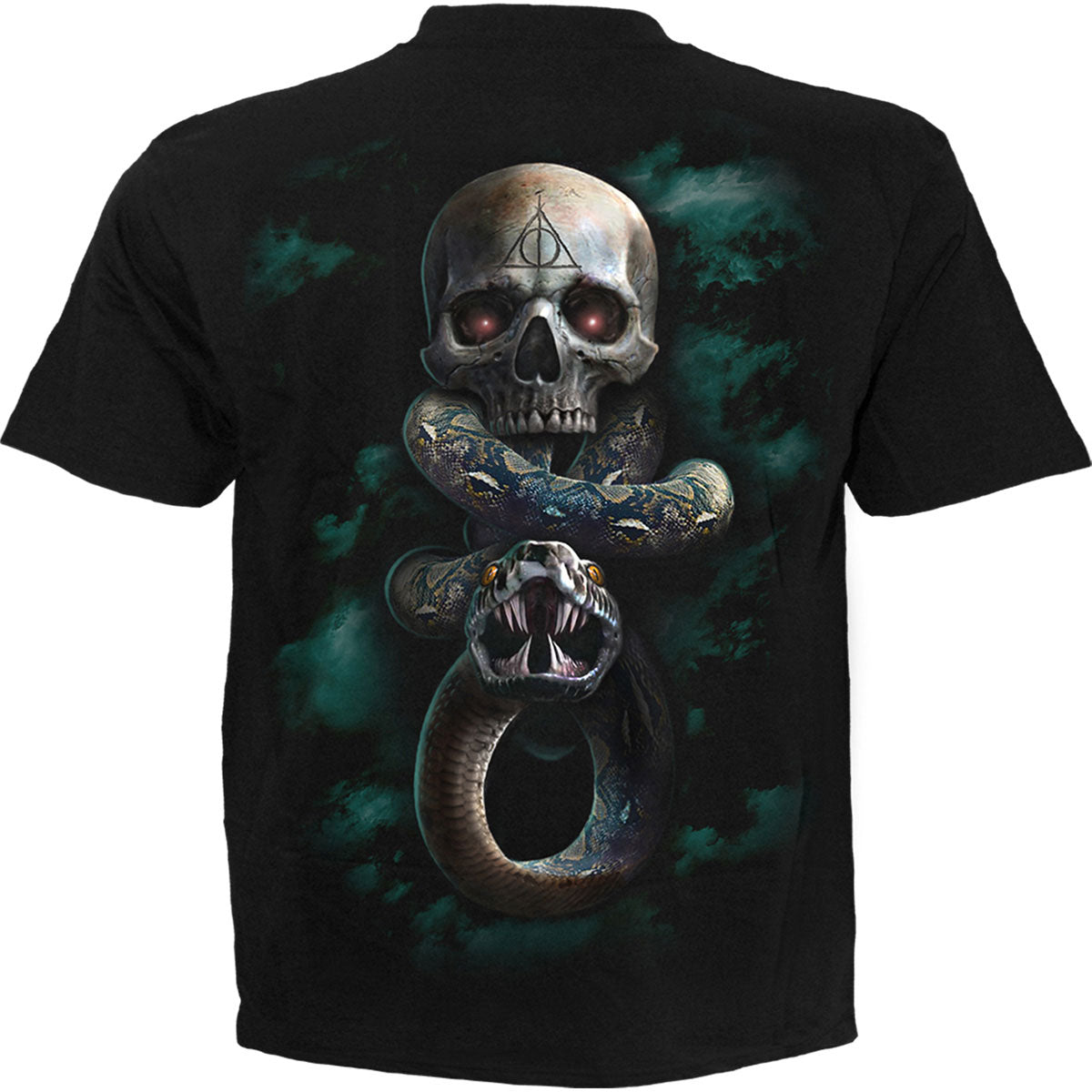 Harry Potter Unisex T-Shirt: Dark Mark (Black) (Back Print)