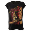 Harry Potter Ladies Boatneck Cap Sleeve T-Shirt: Gryffindor Hat (Black)