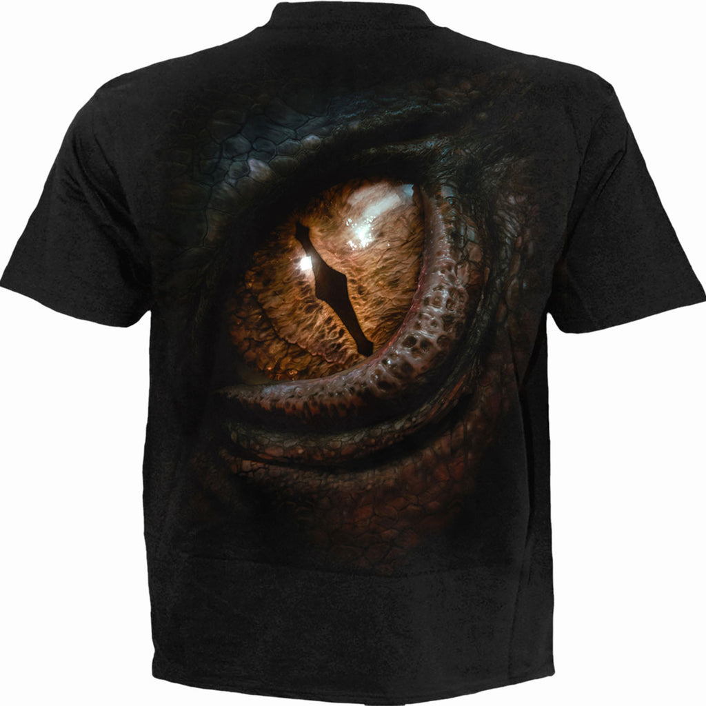 The Hobbit Unisex T-Shirt: Smaug (Black) (Back Print)