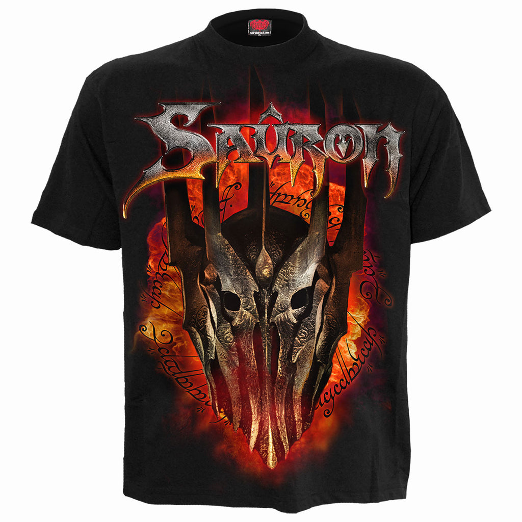 Lord Of The Rings Unisex T-Shirt: Sauron Metal (Black)