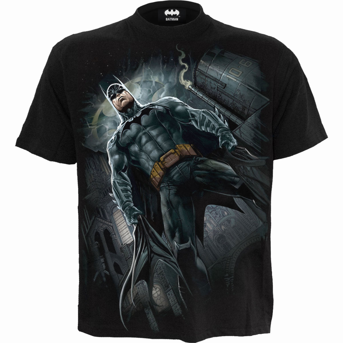 DC Comics Unisex T-Shirt: Batman Call Of The Knight (Black) (Back Print)