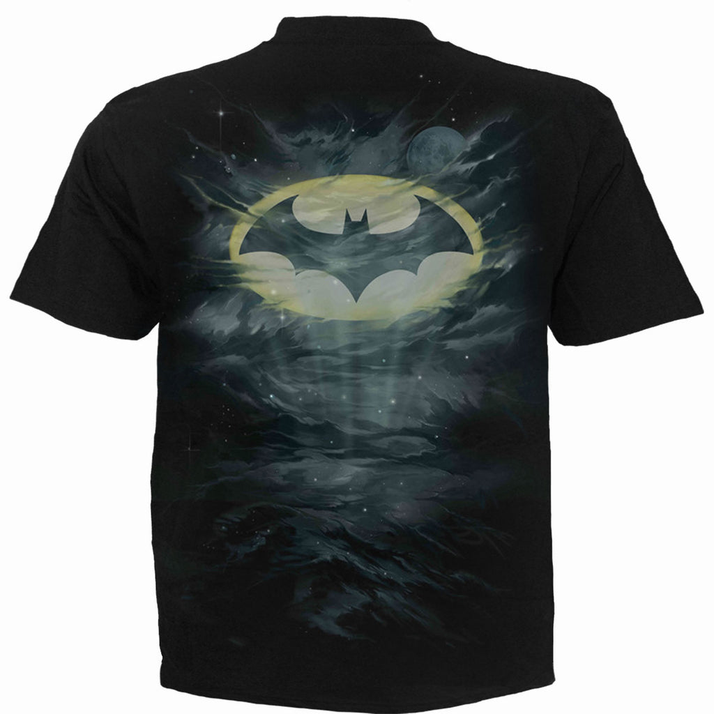 DC Comics Unisex T-Shirt: Batman Call Of The Knight (Black) (Back Print)