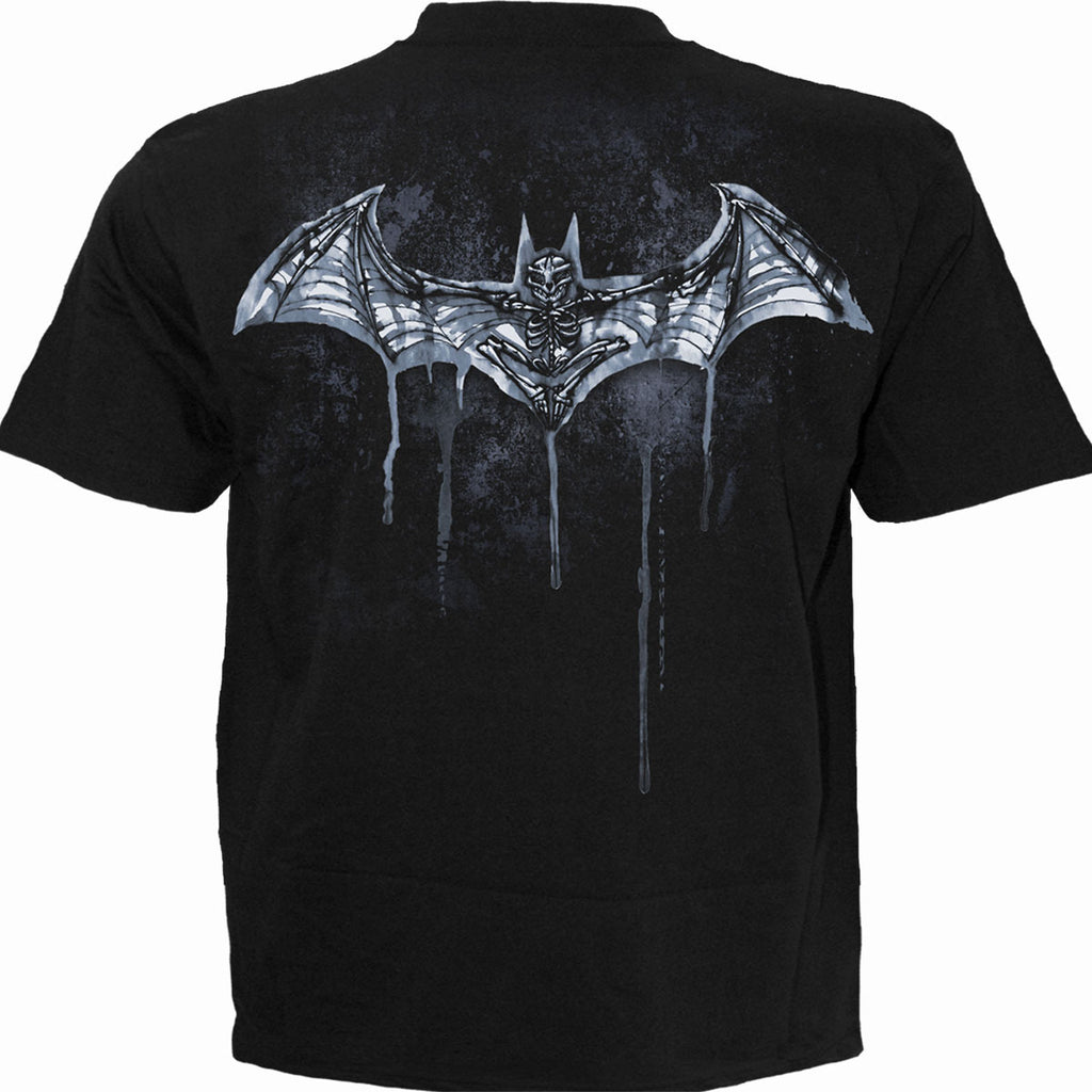 DC Comics Unisex T-Shirt: Batman Nocturnal (Black) (Back Print)