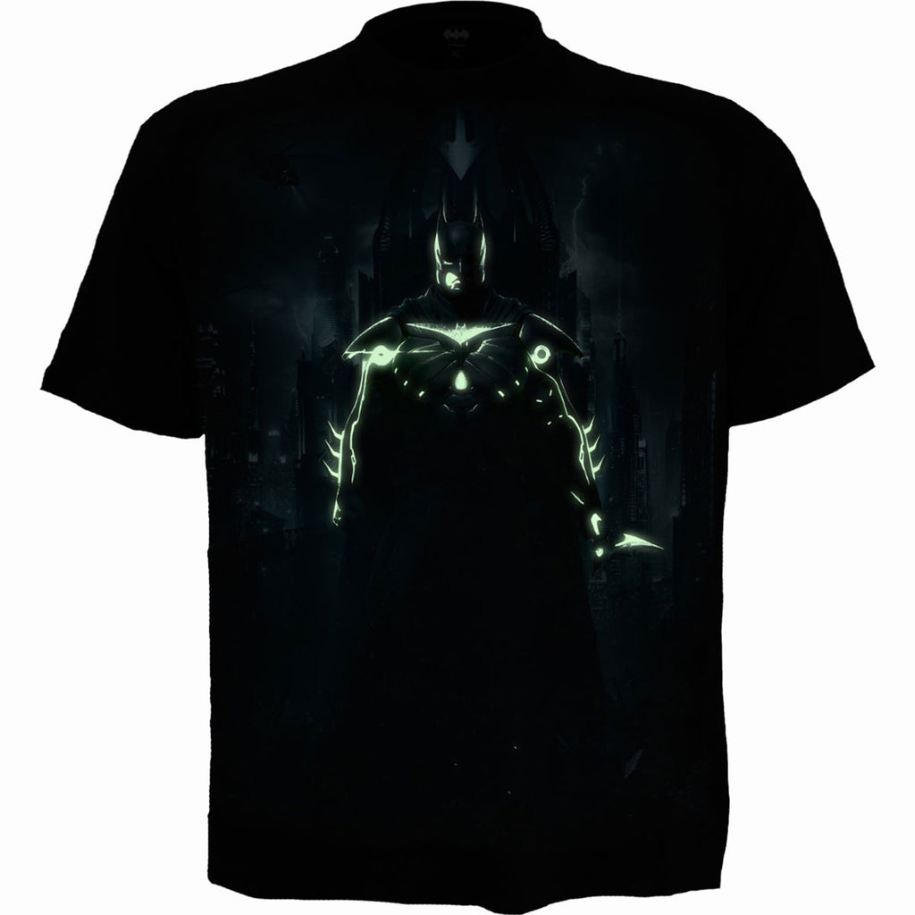 DC Comics Unisex T-Shirt: Batman Injustice 2 (Black) (Back Print)