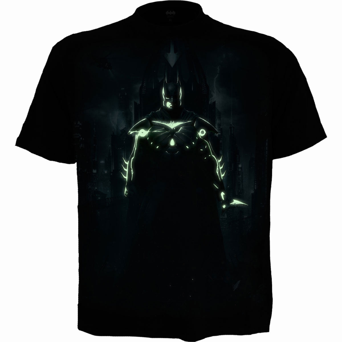 DC Comics Unisex T-Shirt: Batman Injustice 2 (Black) (Back Print)
