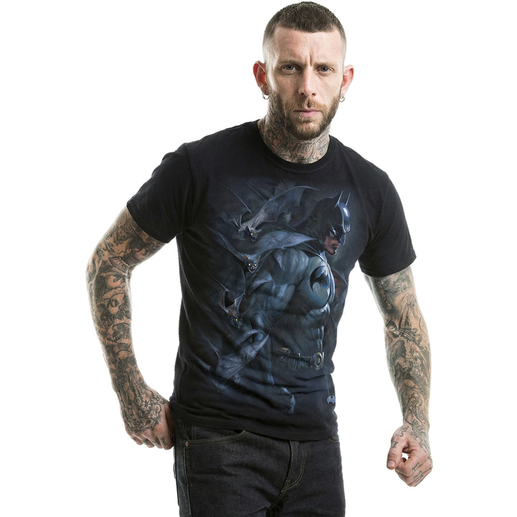 DC Comics Unisex T-Shirt: Batman Darkest Fears (Black)