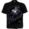 DC Comics Unisex T-Shirt: Catwoman Meow (Black)