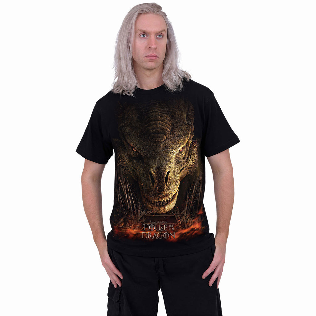 House of the Dragon Unisex T-Shirt: Dragon Throne (Black)