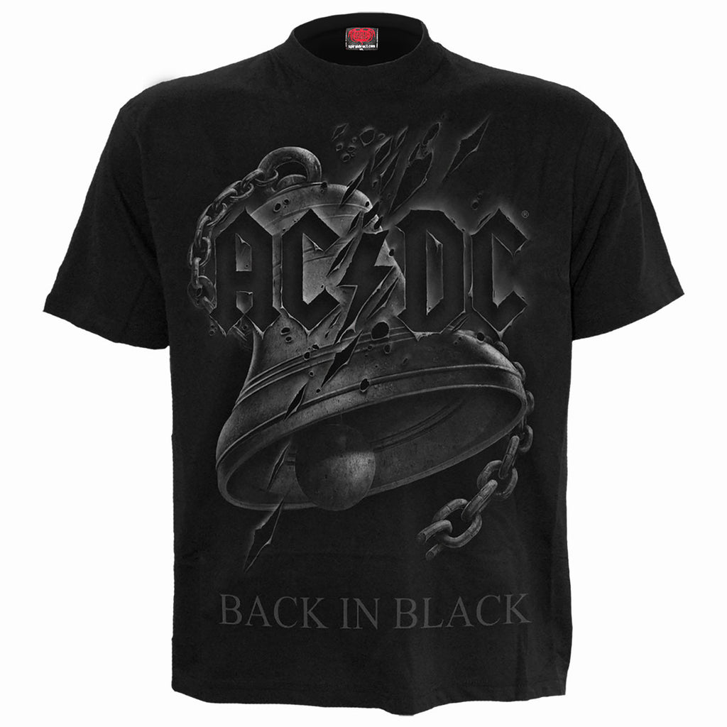 AC/DC Unisex T-Shirt: Back In Black Torn (Black)