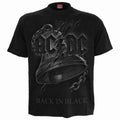 AC/DC Unisex T-Shirt: Back In Black Torn (Black)