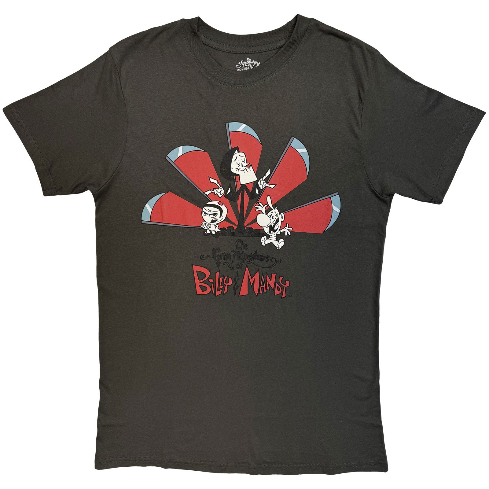 The Grim Adventures of Billy & Mandy Unisex T-Shirt: Logo (Charcoal Grey)