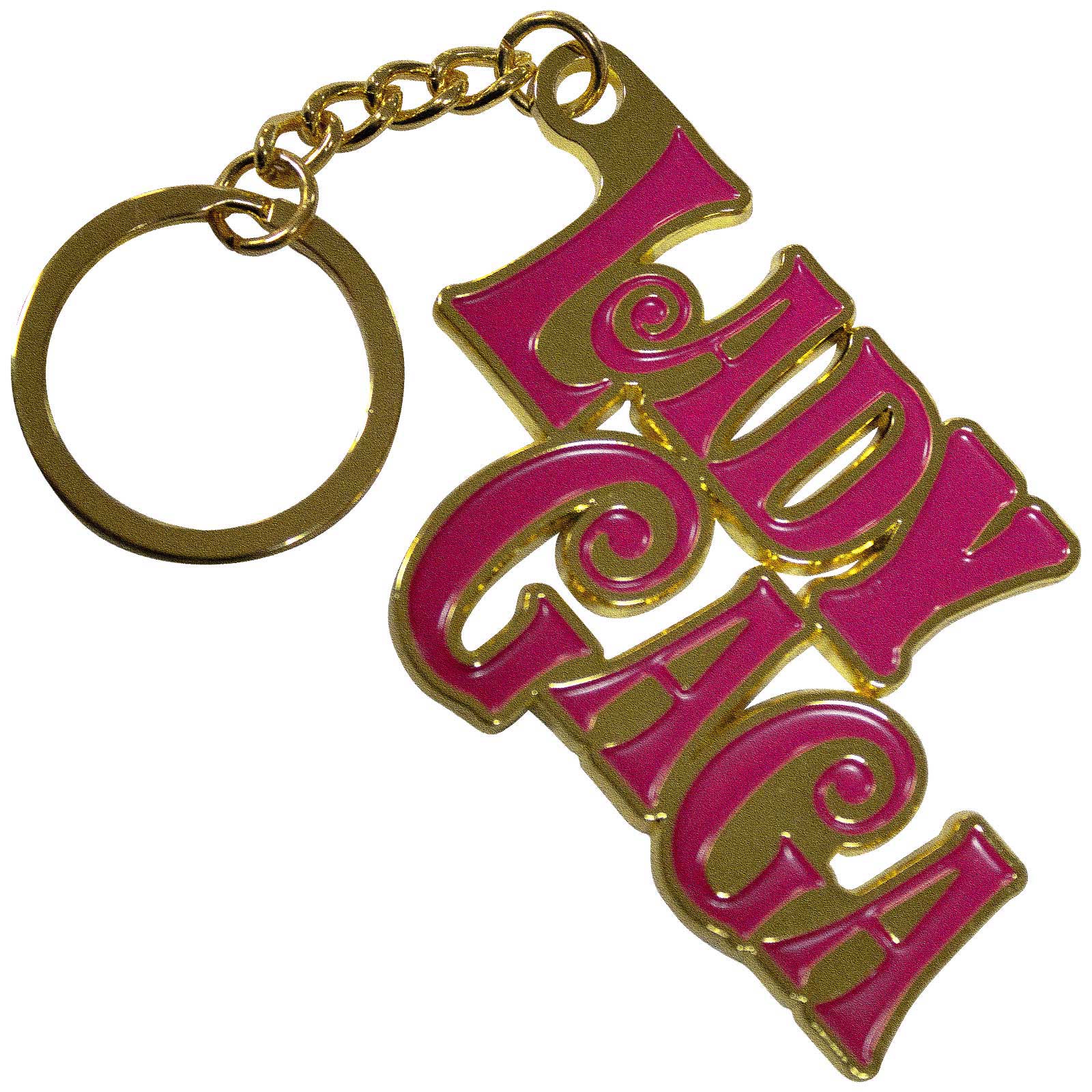 Lady Gaga Keychain: Swirly Logo