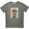 Lady Gaga Unisex T-Shirt: Pink Hat (Grey)