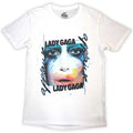 Lady Gaga Unisex T-Shirt: Artpop Facepaint (White)