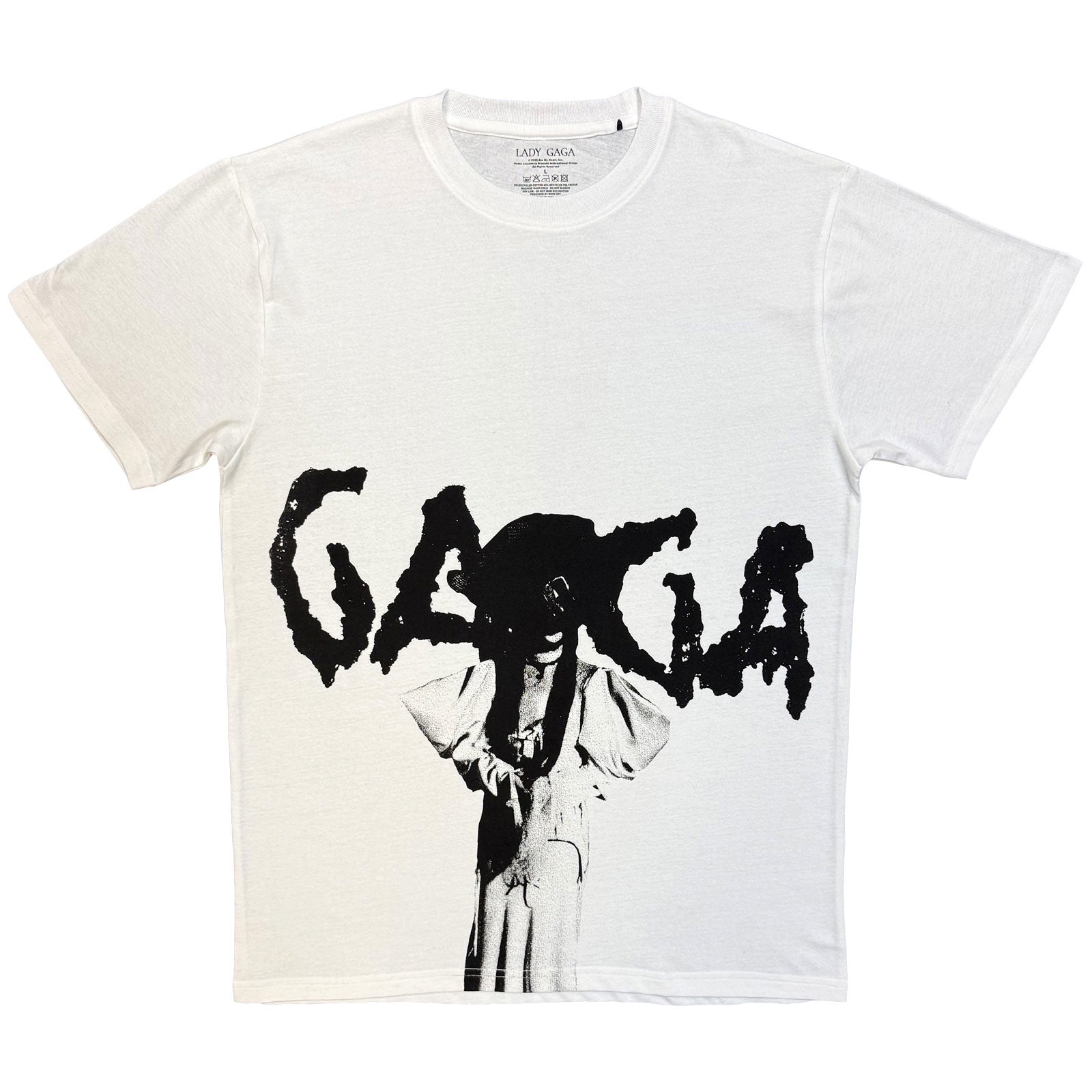 Lady Gaga Unisex T-Shirt: Mayhem Graphic (White) (All Over Print)