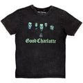 Good Charlotte Unisex Stone Wash T-Shirt: Generation Rx Skulls (Black)