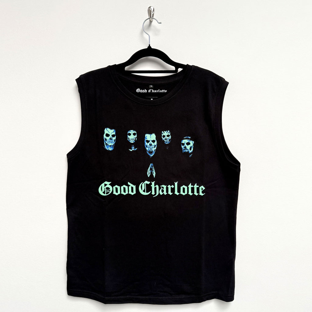 Good Charlotte Unisex Tank T-Shirt: Generation Rx Skull Faces (Black)