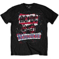 AC/DC Unisex T-Shirt: We Salute You Stripe (Black)