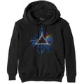 Pink Floyd Unisex Pullover Hoodie: Dark Side of the Moon Blue Splatter (Black)