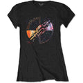 Pink Floyd Ladies T-Shirt: Machine Greeting Orange (Black)