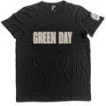 Green Day Unisex T-Shirt: Logo & Grenade Applique (Black) (Embellished) (LOS)
