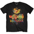 Woodstock Unisex T-Shirt: Splatter (Black)