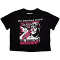 Green Day Ladies Crop Top: American Dream (Black)