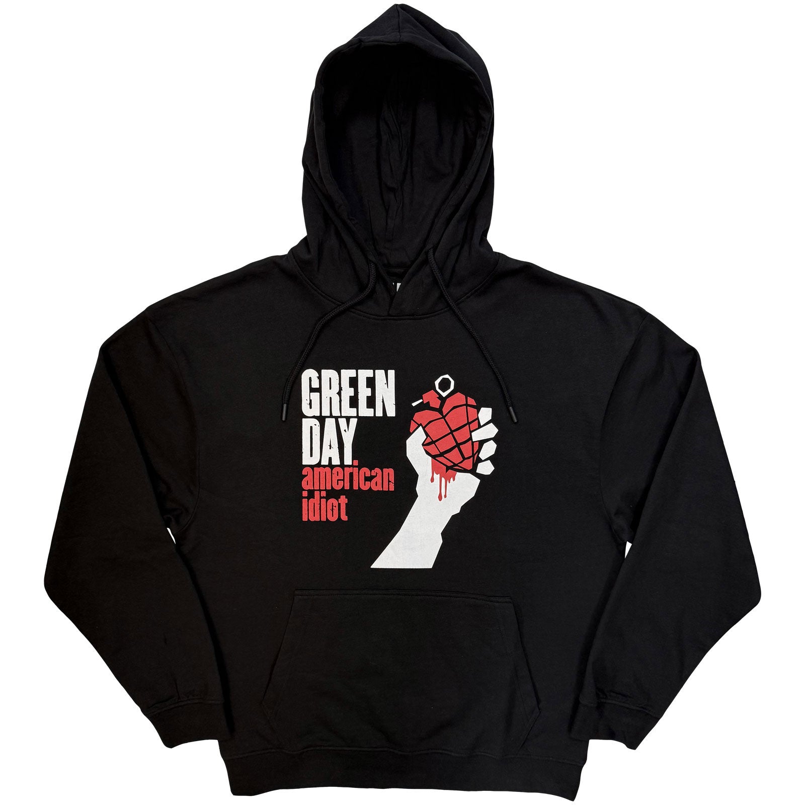 Green Day Unisex Pullover Hoodie: American Idiot (Black)
