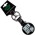 Green Day Keychain: Stacked Logo & Grenade Circle (Glow-in-the-Dark)