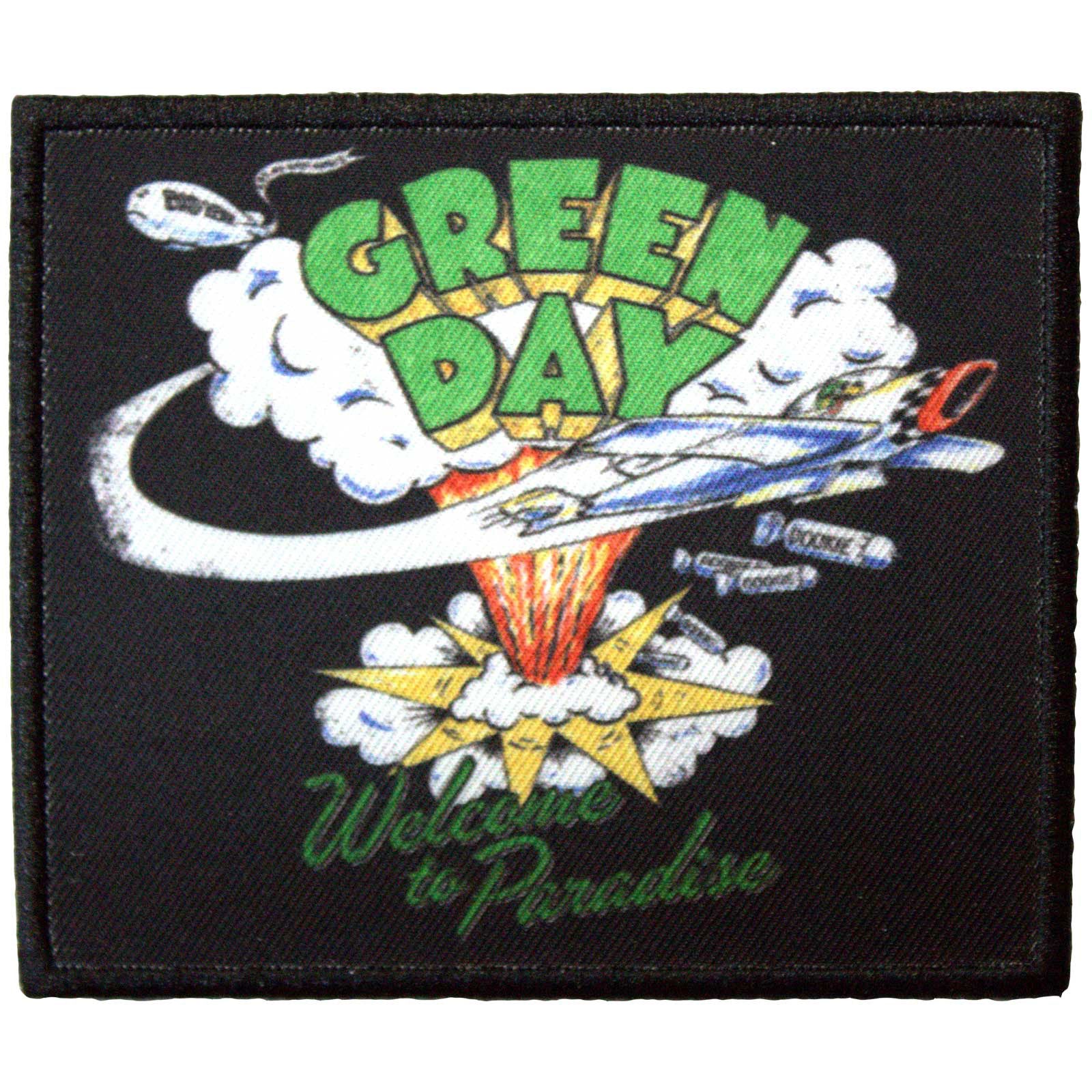 Green Day Standard Patch: Welcome To Paradise