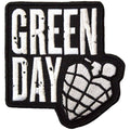 Green Day Standard Patch: Stacked Logo & Grenade