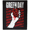 Green Day Standard Patch: American Idiot Text Repeat