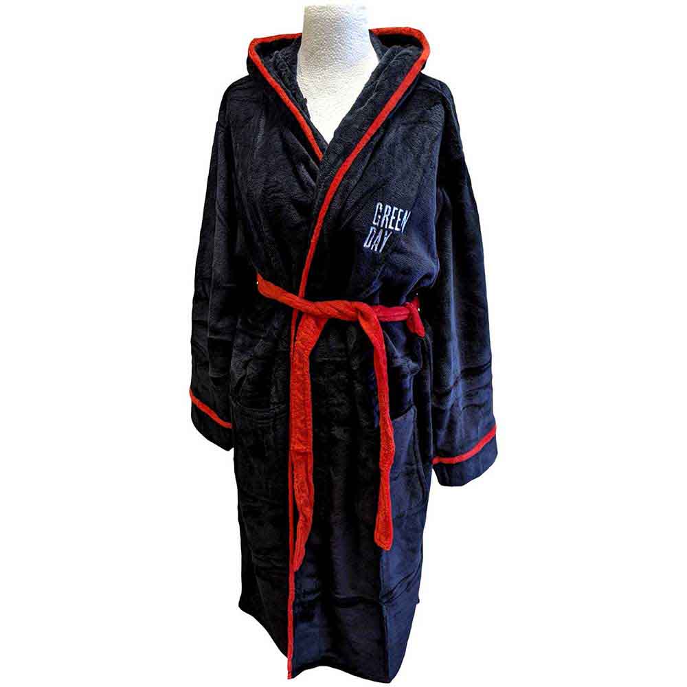 Green Day Unisex Bathrobe: American Idiot (Black) (Back Print)