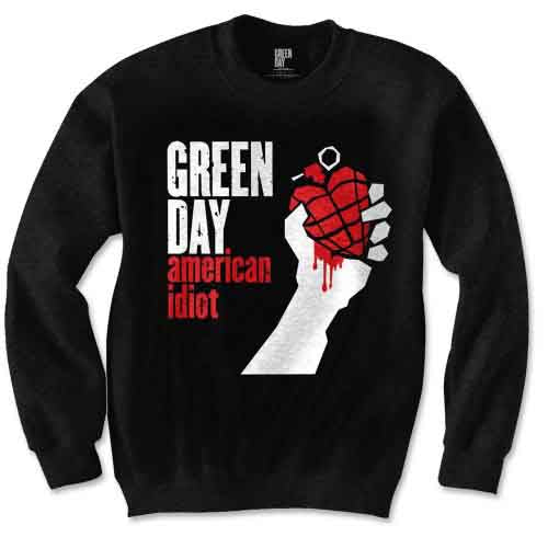 Green Day Unisex Sweatshirt: American Idiot (Black)