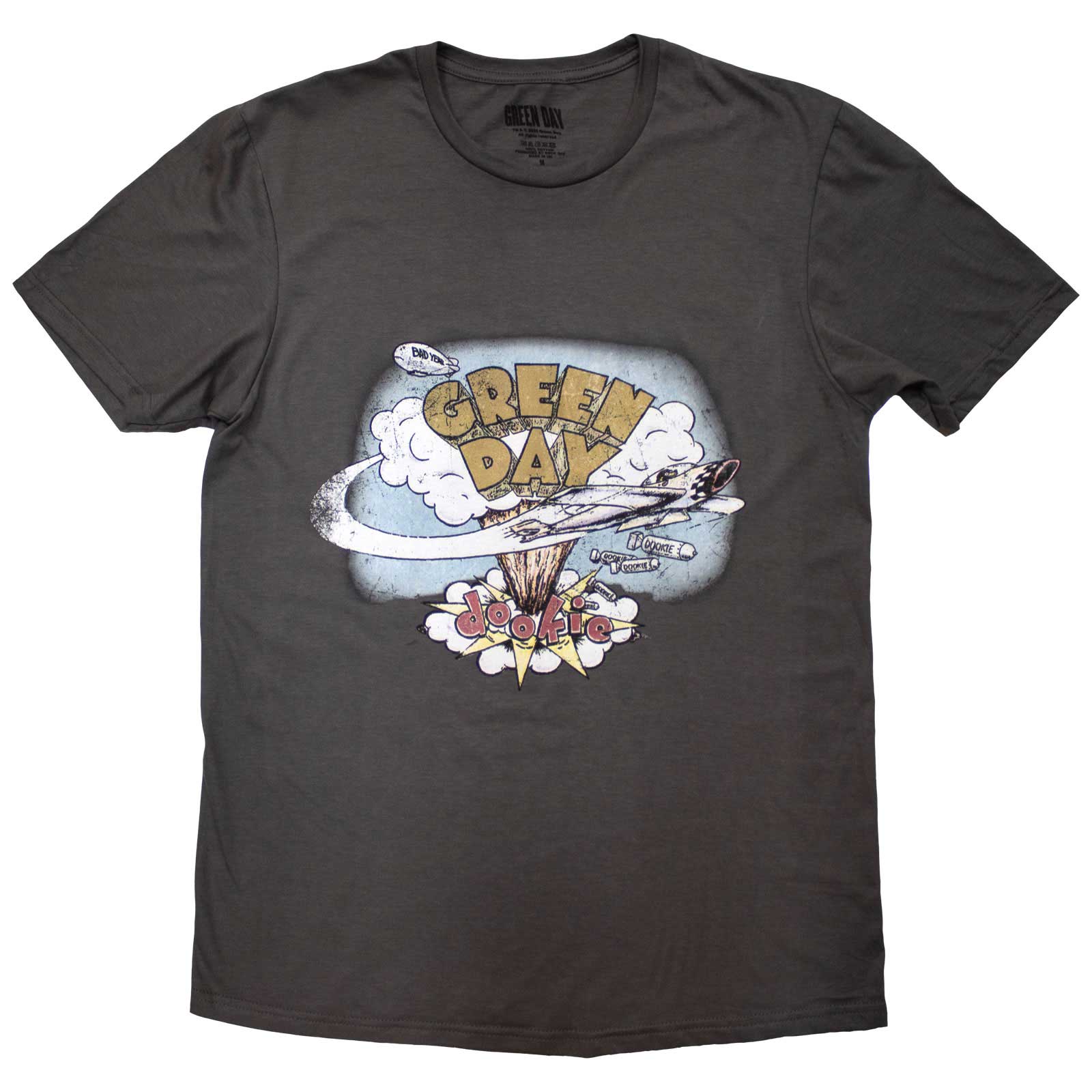 Green Day Unisex T-Shirt: Dookie Vintage (Grey)