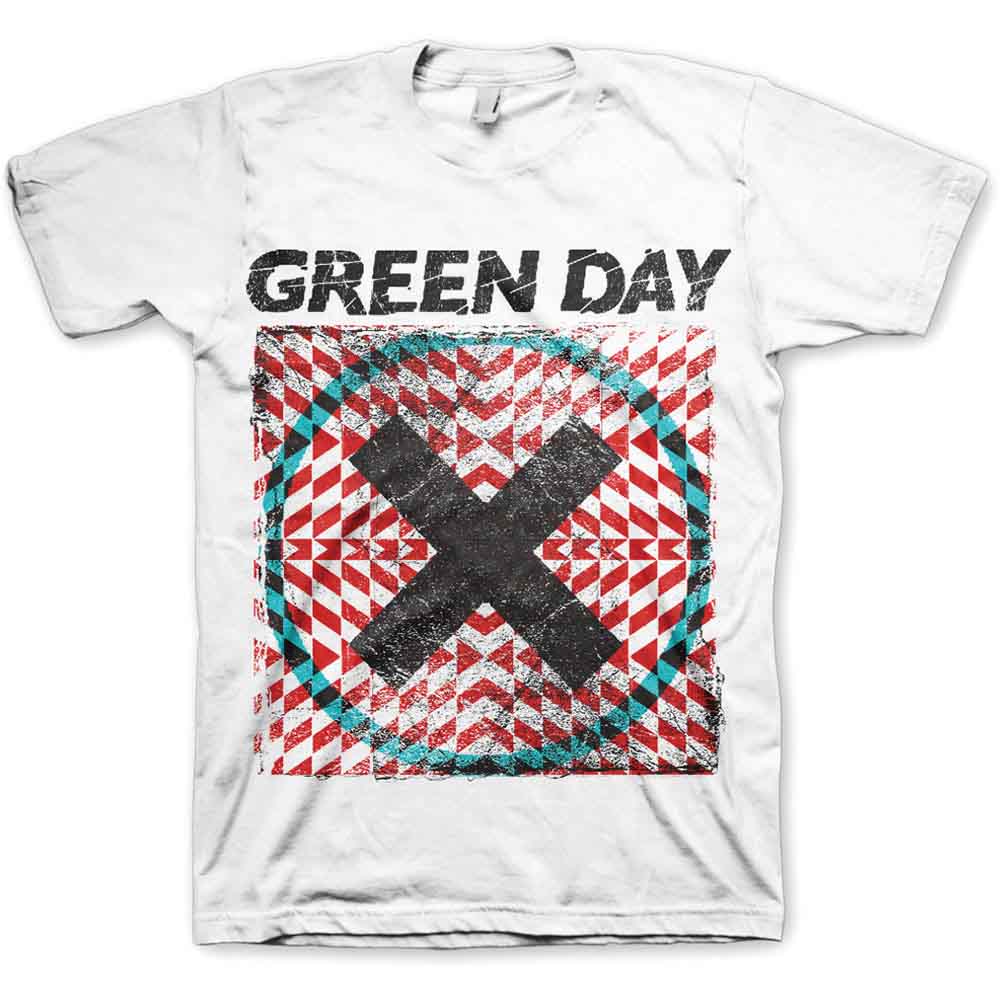Green Day Unisex T-Shirt: Xllusion (White)