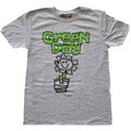 Green Day Unisex T-Shirt: Flower Pot (Grey)