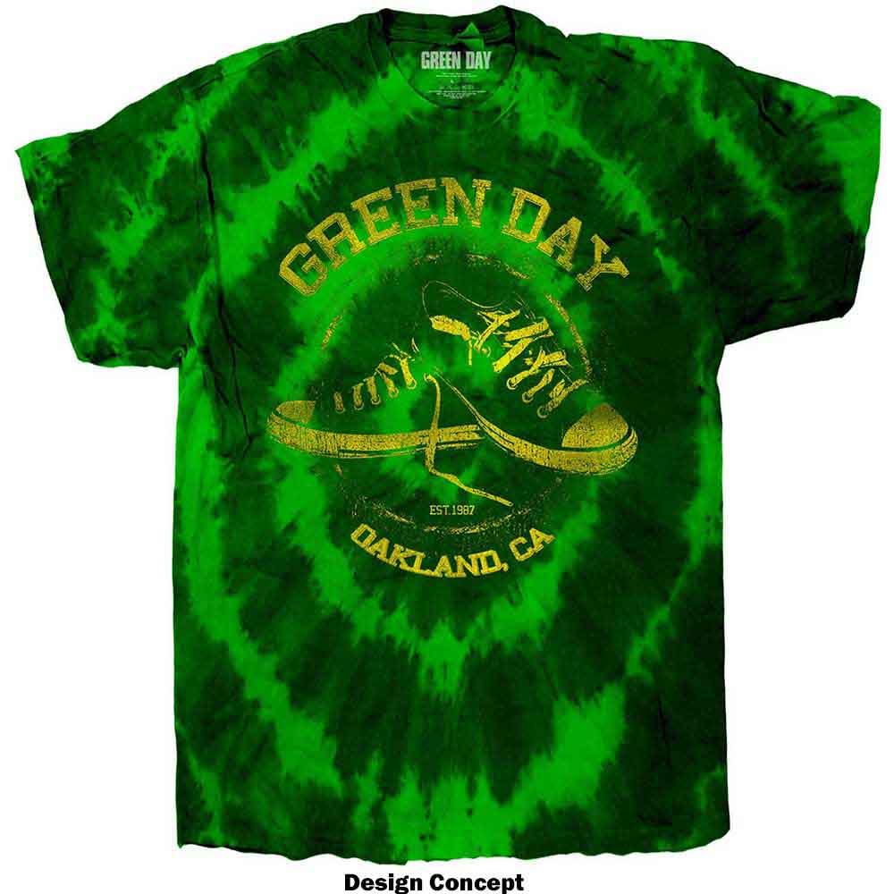 Green Day Unisex T-Shirt: All Stars (Green) (Wash Collection)
