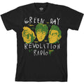 Green Day Unisex T-Shirt: Scribble Mask (Black)