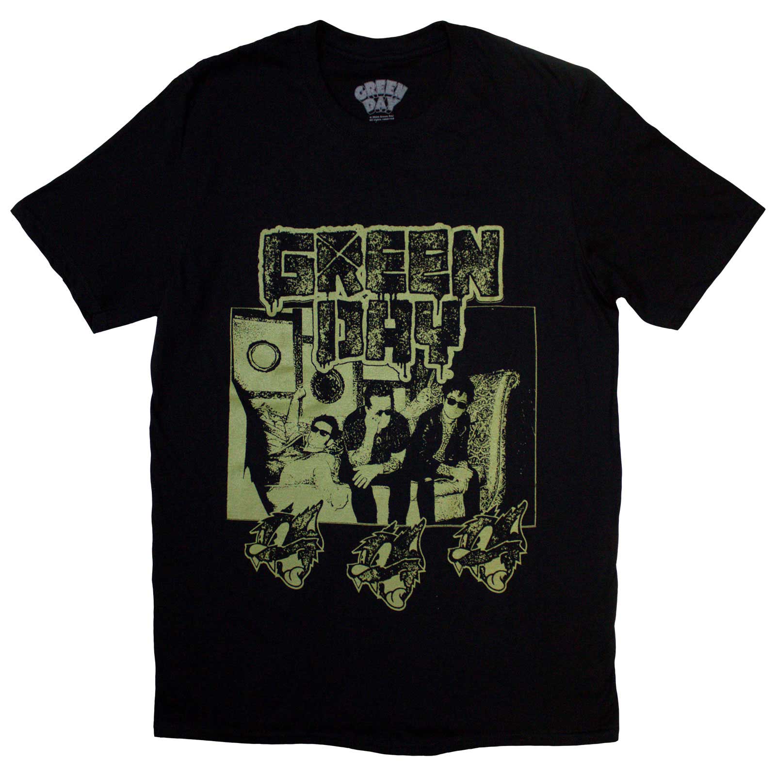 Green Day Unisex T-Shirt: Rev Radio (Black)