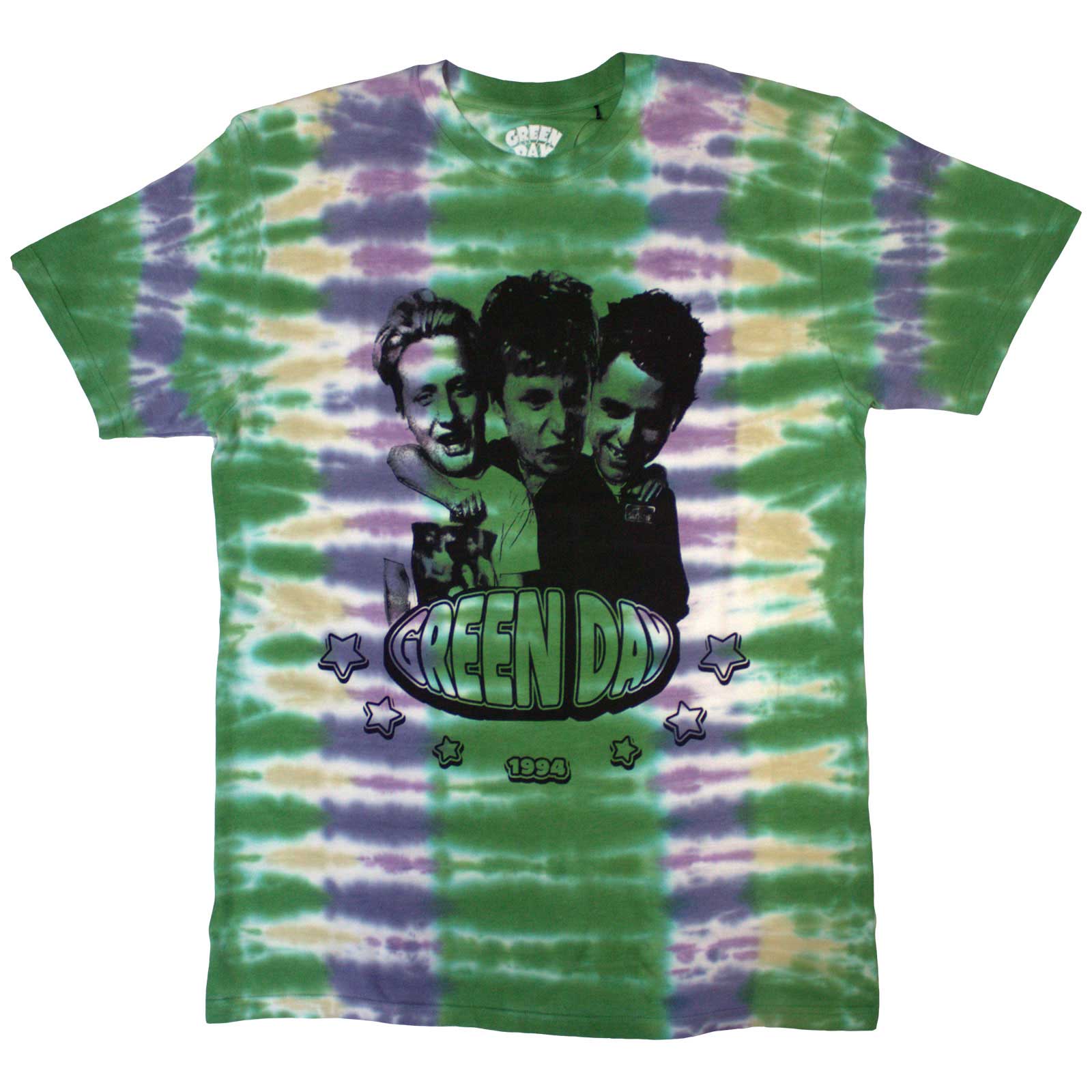 Green Day Unisex T-Shirt: Trio (Green) (Wash Collection)