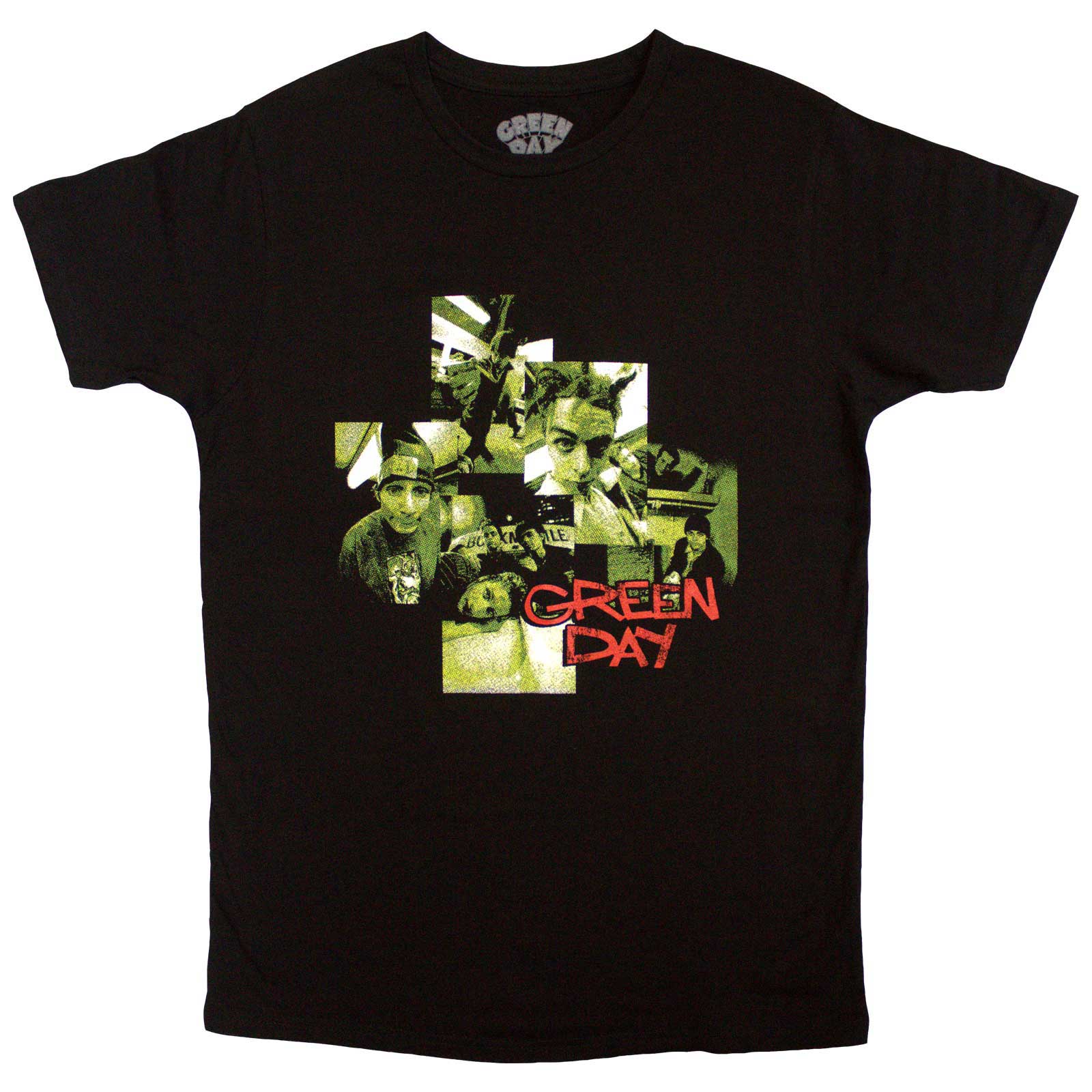 Green Day Unisex T-Shirt: Photo Montage (Black)