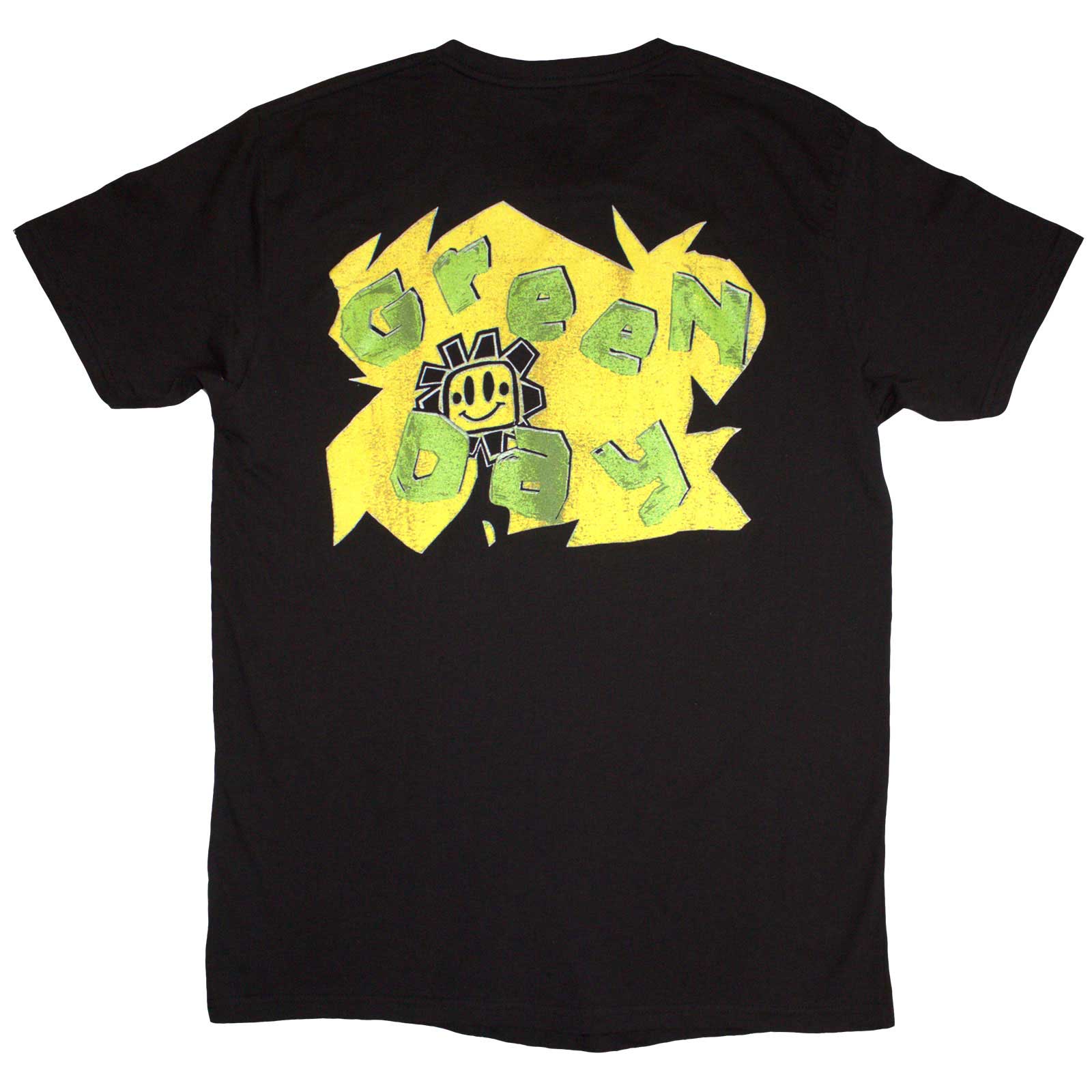 Green Day Unisex T-Shirt: Psychedelic Kerplunk (Black) (Back Print)