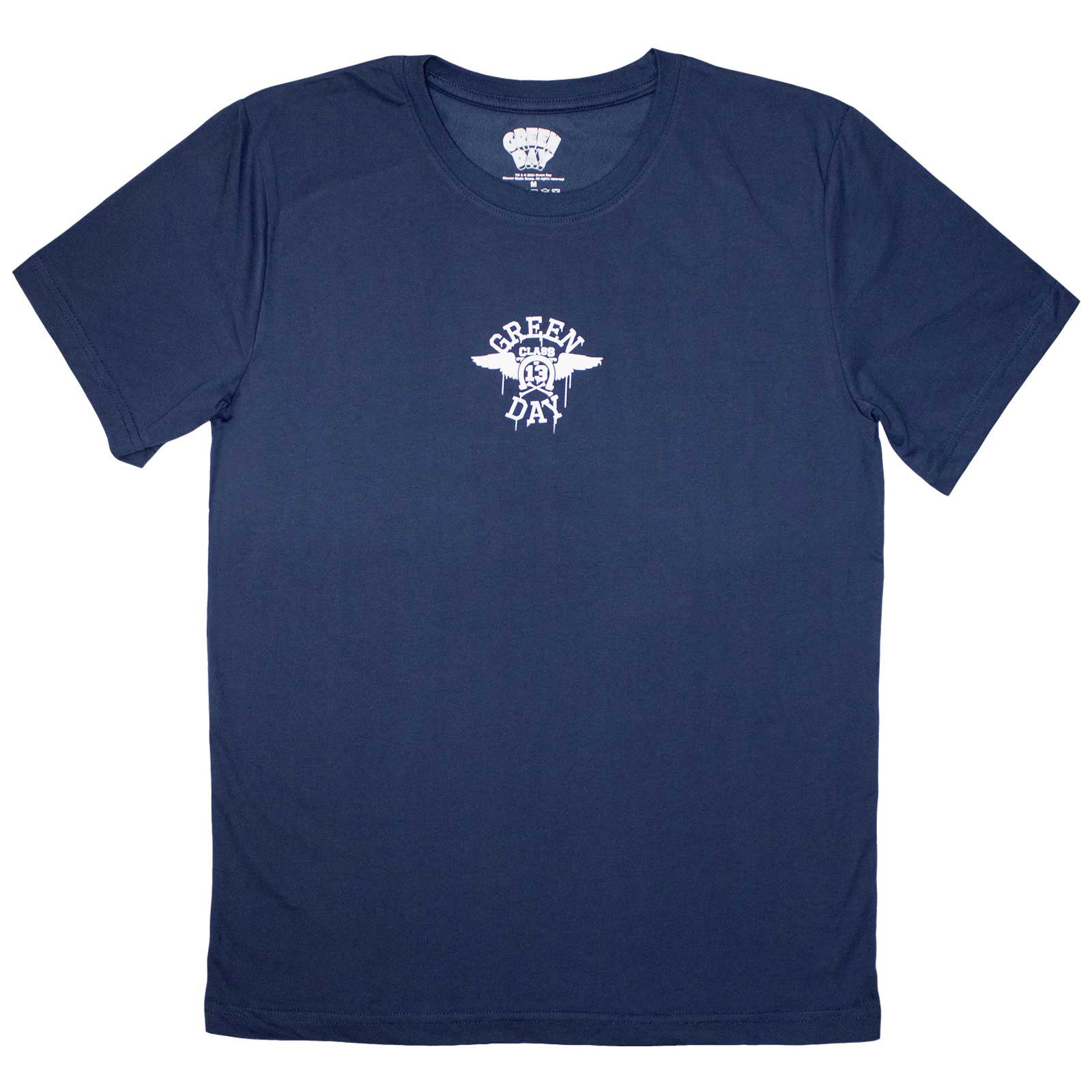 Green Day Unisex T-Shirt: Mini Wings (Denim Blue)