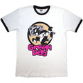 Green Day Unisex Ringer T-Shirt: Revolution TNT (White)