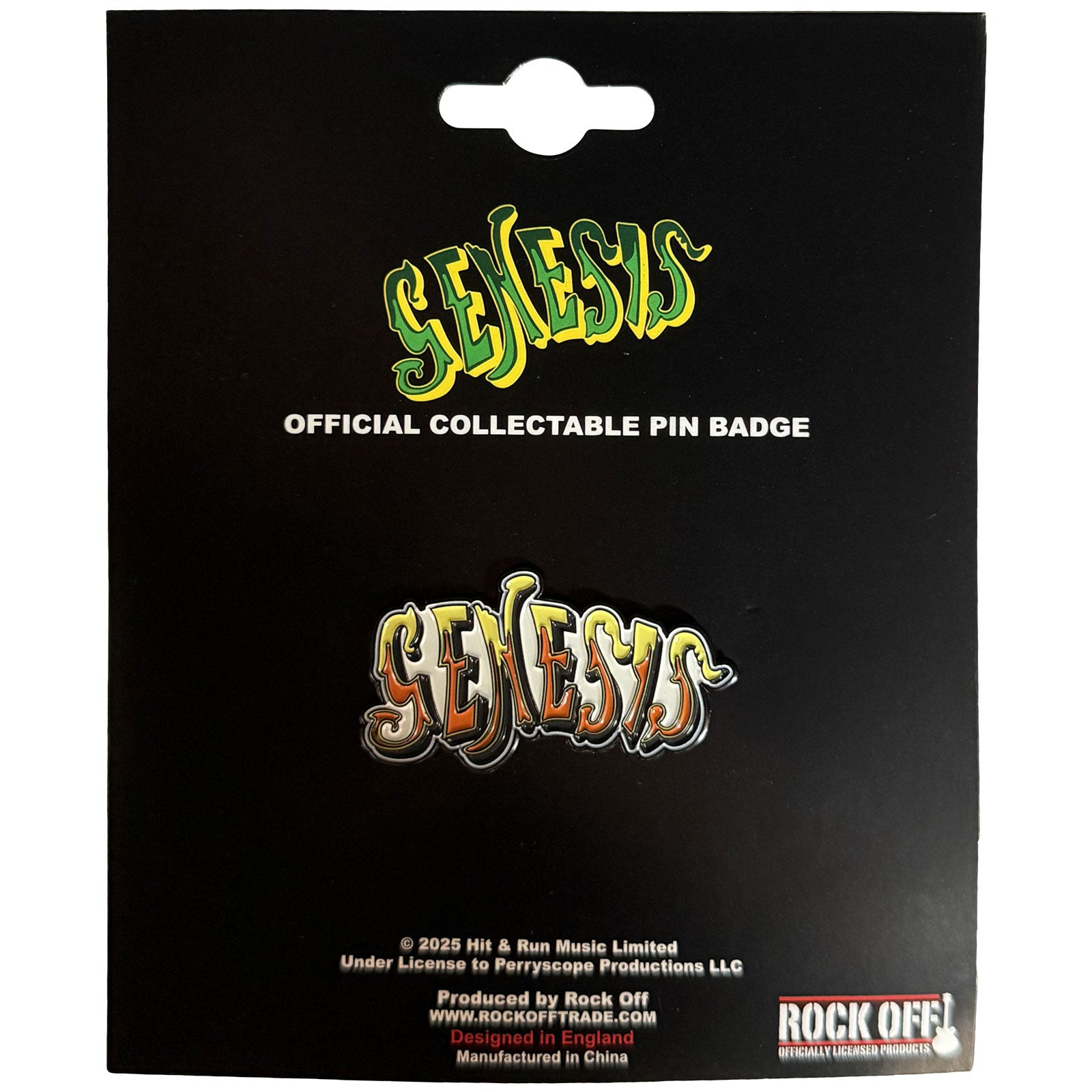 Genesis Pin Badge: Orange Classic Logo