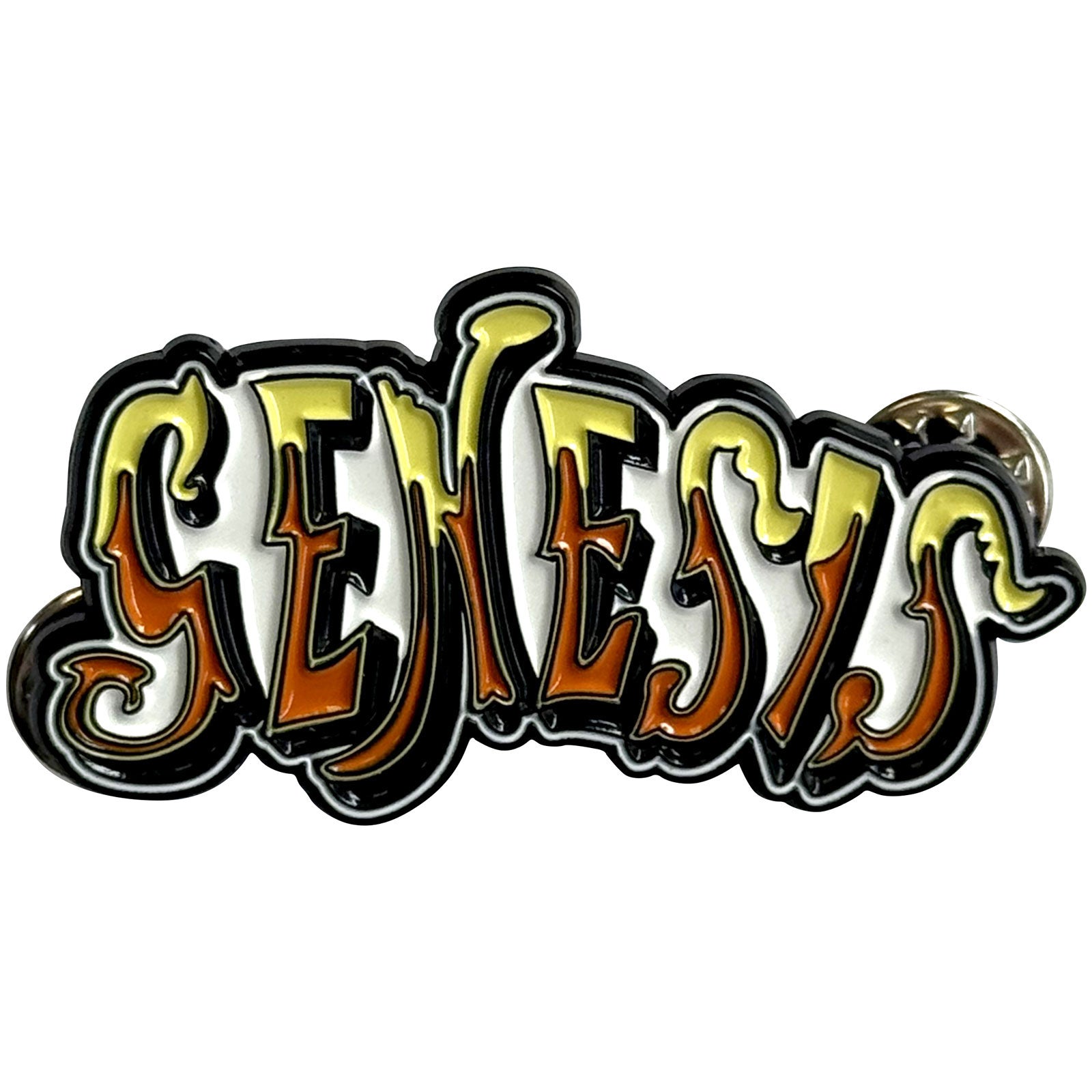 Genesis Pin Badge: Orange Classic Logo