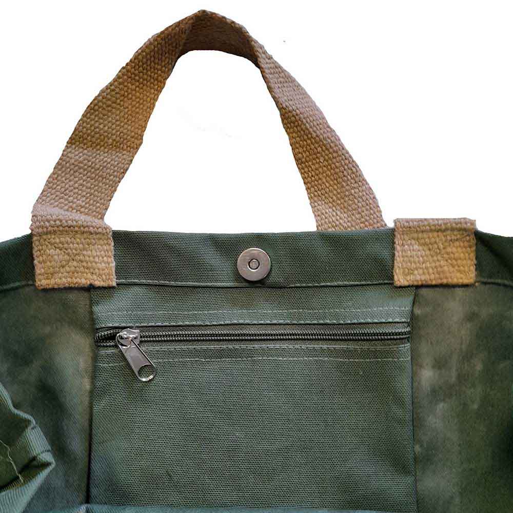 Genesis  Cotton Tote Bag: Mad Hatter (Green) (Ex-Tour)