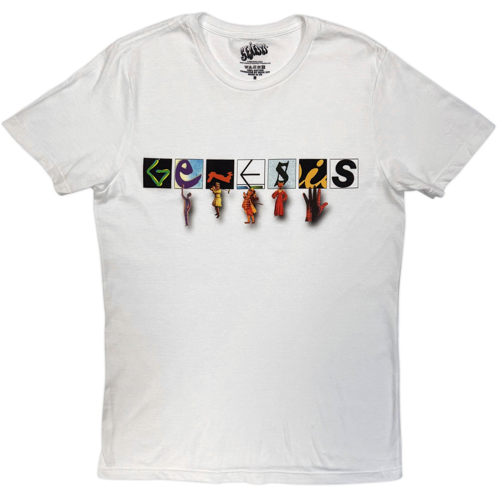 Genesis Unisex T-Shirt: Characters Logo (White)