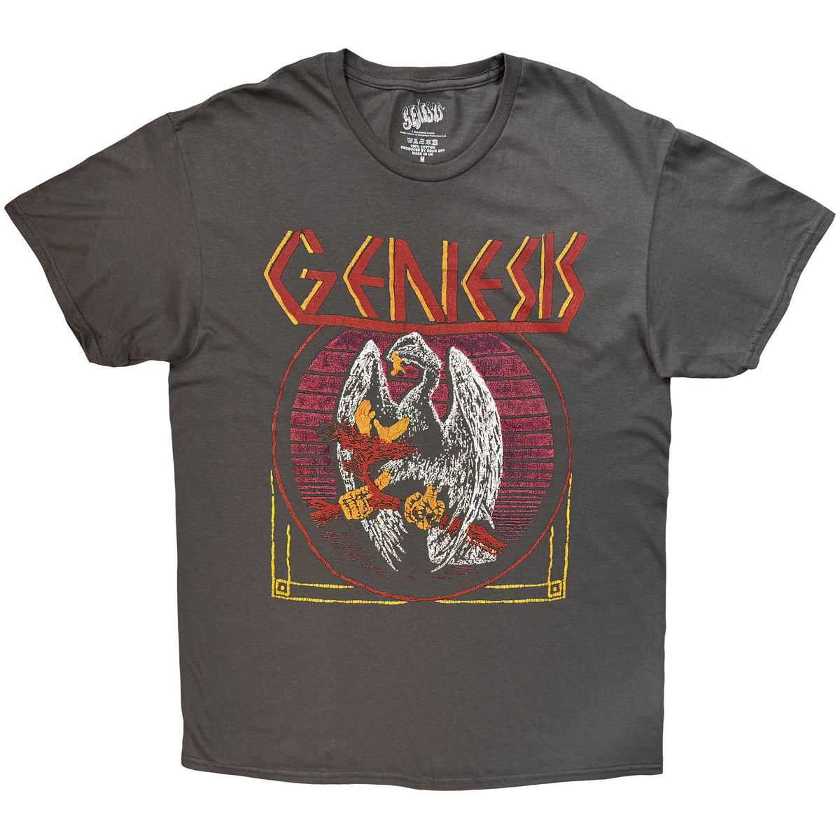 Genesis Unisex T-Shirt: Vintage Bird (Charcoal Grey)